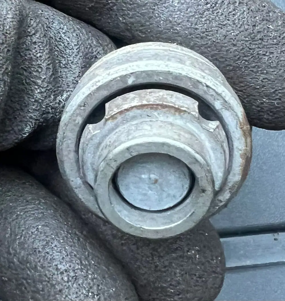 Seized or rusted locking wheel nut removal