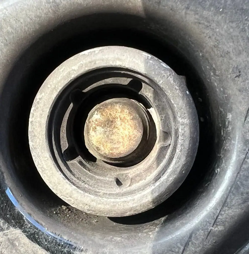 Seized or rusted locking wheel nut removal